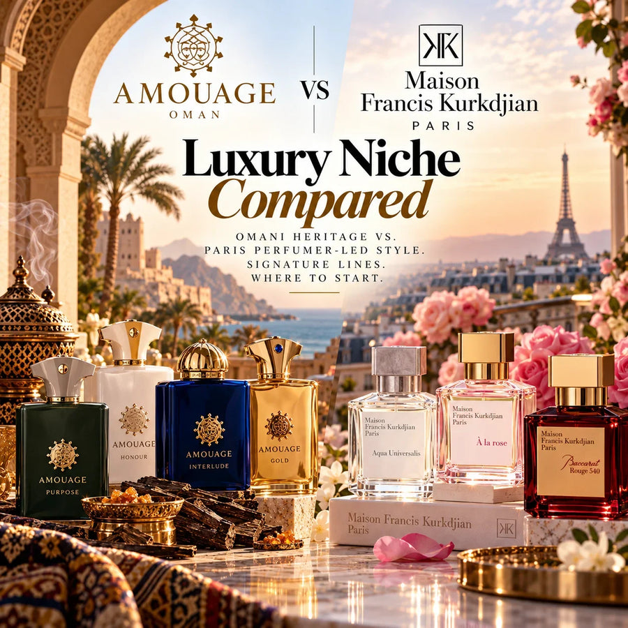 Amouage vs Maison Francis Kurkdjian: Luxury Niche Compared