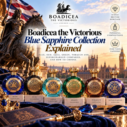 Boadicea the Victorious Blue Sapphire Collection Explained